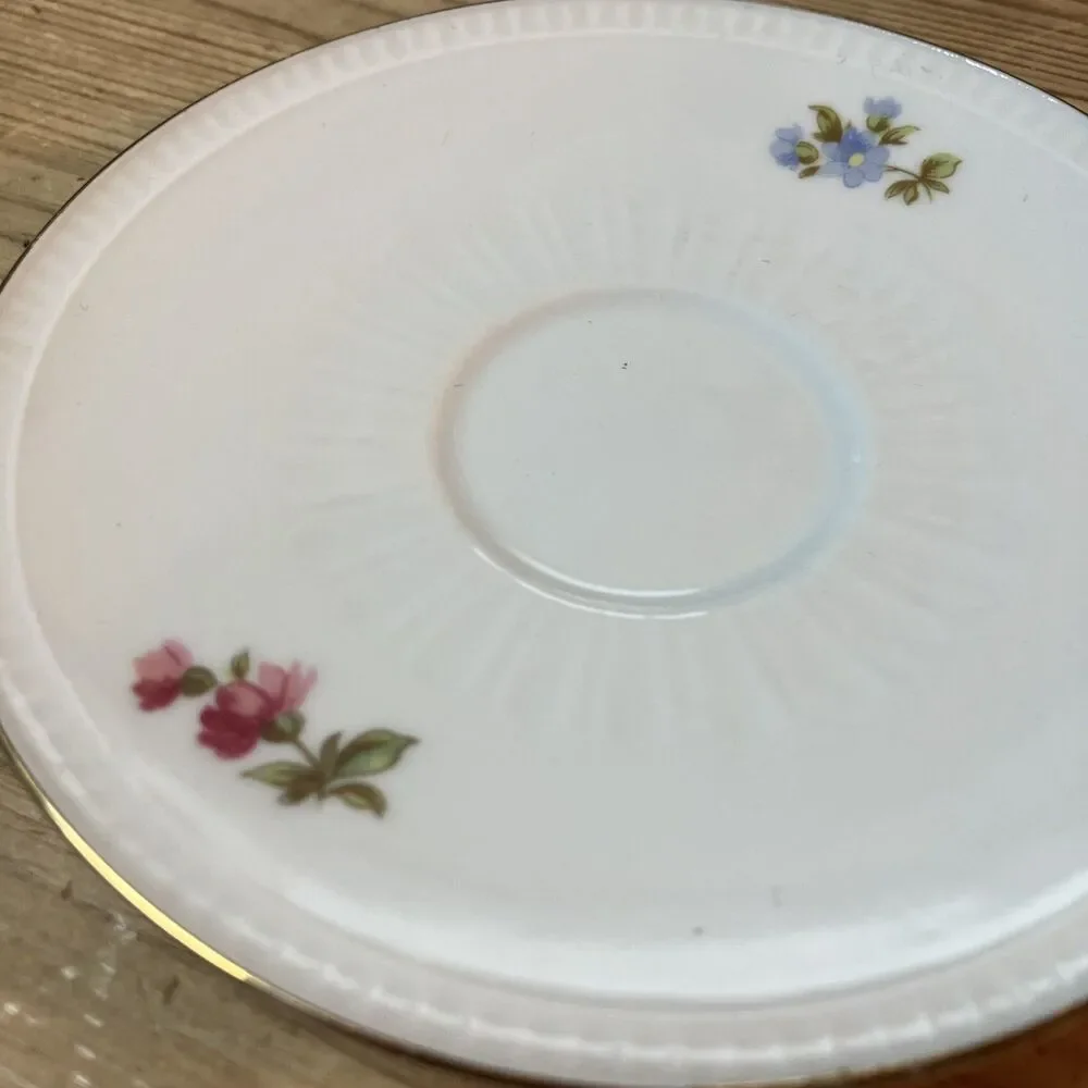 Vintage Bareuther Waldsassen Bavaria Germany Porcelain Tea cup saucer Flower 103